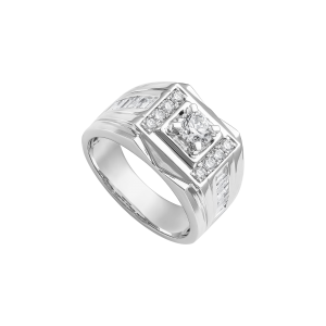 Nhẫn Kim cương Vàng Trắng 14K PNJ DDDDW013248