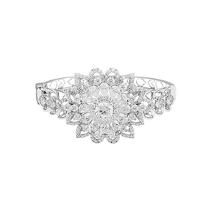 Vòng tay Vàng trắng 10K đính đá ECZ PNJ XMXMW000652