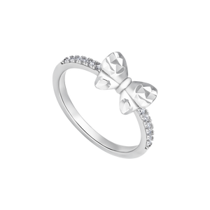 Nhẫn Bạc đính đá PNJSilver hình chiếc nơ XMXMW060205