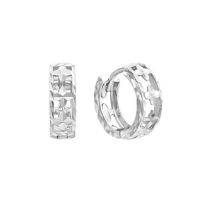 Bông tai Vàng trắng Ý 18K PNJ 0000W002731