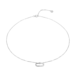 Dây cổ Kim cương Vàng trắng 14K PNJ DD00W000416