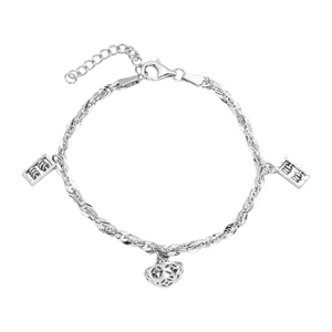 Lắc tay Vàng Trắng Ý 18K PNJ 0000W001492