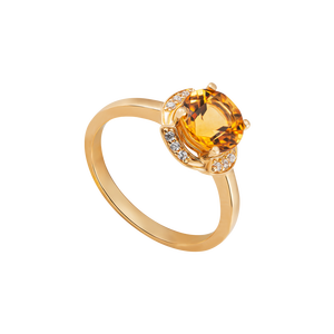 Nhẫn Vàng 18K đính đá Citrine PNJ CTXMY000181