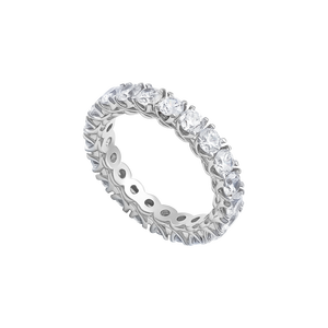 Nhẫn Vàng trắng 10K đính đá ECZ PNJ XM00W001722