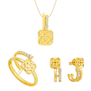 Bộ trang sức Bạc đính đá PNJSilver 00037-00034