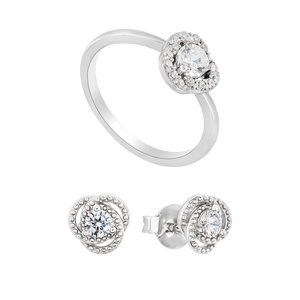 Bộ trang sức Bạc đính đá PNJSilver 60020-60013