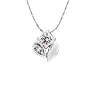 Mặt dây chuyền Kim cương Vàng Trắng 14K PNJ DDDDW060402