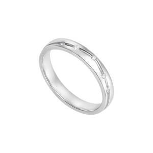 Nhẫn cưới Kim cương Vàng Trắng 14K PNJ DD00W005843