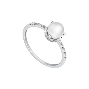 Nhẫn Vàng 10K Đính Ngọc trai Freshwater PNJ PFXMW000322