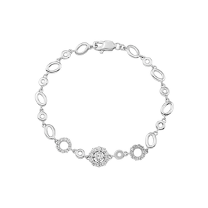 Lắc tay bạc đính đá PNJSilver XMXMK000017