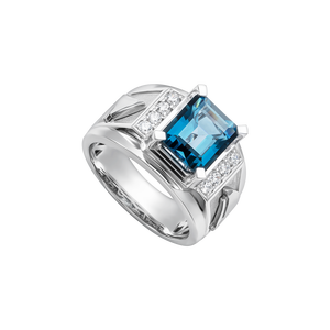 Nhẫn nam Vàng 14K Đính đá Topaz MANCODE by PNJ TPXMW000747