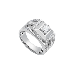 Nhẫn nam Vàng 10K Đính đá ECZ MANCODE by PNJ XMXMW005618