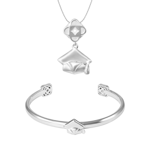 Bộ trang sức Vàng trắng 10K PNJ Kim Bảo Như Ý 00957-01256