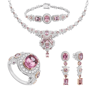 Bộ trang sức Vàng 14K đính đá Tourmaline PNJ 00003-00002