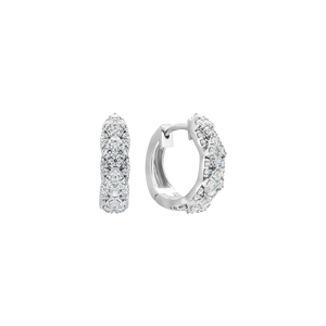 Bông tai Vàng trắng 14K đính đá ECZ PNJ XMXMW002852