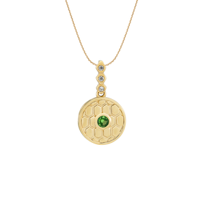 Mặt dây chuyền Vàng 18K đính đá Tsavorite PNJ SVXMY000001