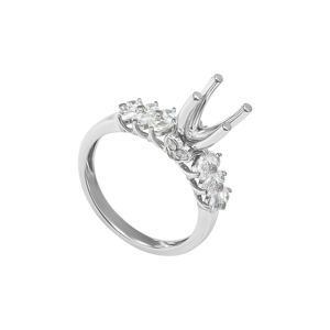 Vỏ nhẫn Kim cương Vàng trắng 18K PNJ 00DDW007297