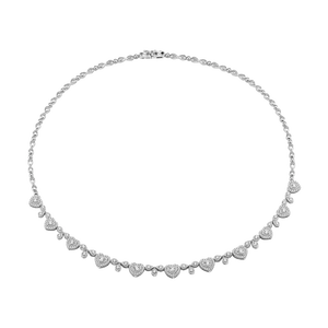 Dây cổ Kim cương Vàng trắng 14K PNJ DDDDW060162