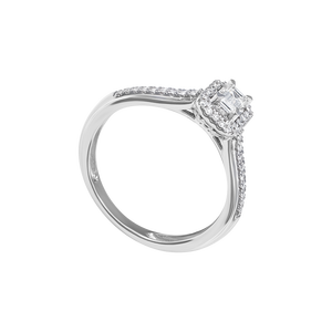 Nhẫn Kim cương Vàng trắng 14K PNJ DDDDW060654