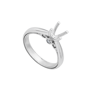 Vỏ Nhẫn Kim cương Vàng Trắng 18K PNJ 00DDW006274