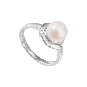 Nhẫn Vàng trắng 14K đính Ngọc trai Freshwater PNJ PFXMW000195