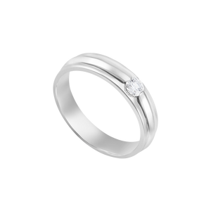 Nhẫn cưới nam Bạch kim đính Kim cương PNJ DD00W000385