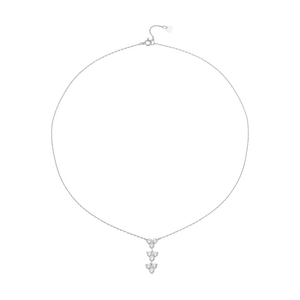 Dây cổ Vàng trắng 10K đính đá ECZ PNJ XM00W060044