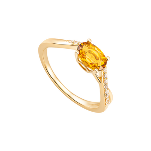 Nhẫn Vàng 18K đính đá Citrine PNJ CTXMY000673