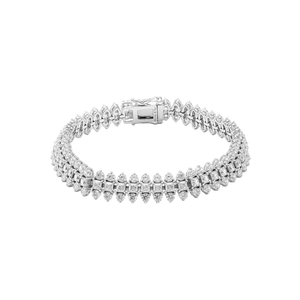 Lắc tay Vàng trắng 10K đính đá ECZ PNJ XMXMW060480