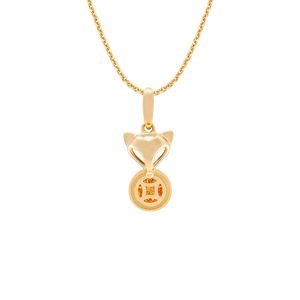 Mặt dây chuyền Vàng 18K PNJ hình hồ ly Kim tiền 0000Y060315