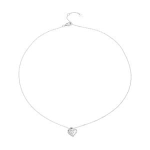 Dây cổ Bạc đính đá PNJSilver hình trái tim XMXMW060177