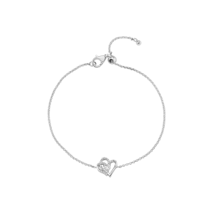 Lắc tay Bạc đính đá PNJSilver hình trái tim XMXMW060242