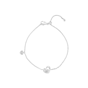 Lắc tay Bạc đính đá PNJSilver hình trái tim XMXMW060243