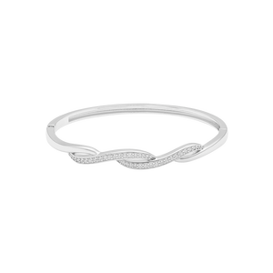 Vòng tay Bạc đính đá PNJSilver hình đai xoắn XMXMW060021