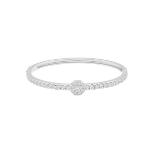 Vòng tay Bạc đính đá PNJSilver hình bông hoa XMXMW060022