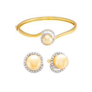 Bộ trang sức Vàng 18K đính Ngọc trai Southsea PNJ 60005-60002