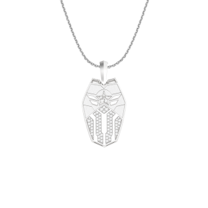 Mặt dây chuyền nam Vàng trắng 14K đính đá ECZ Marvel | PNJ Marvel Captain America XMXMW003211