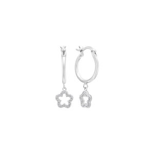 Bông tai Bạc đính đá PNJSilver hình ngôi sao XMXMW060239