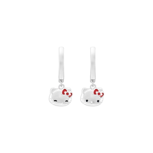 Bông tai trẻ em Bạc PNJ ❤️ HELLO KITTY 0000W000126