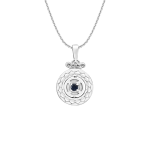 Mặt dây chuyền Vàng trắng 14K đính đá Sapphire PNJ SP00W000028