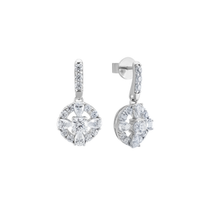 Bông tai Bạc đính đá PNJSilver XMXMW000076