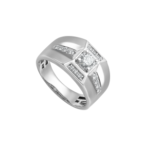 Nhẫn Kim cương Vàng Trắng 14K PNJ DDDDW014463