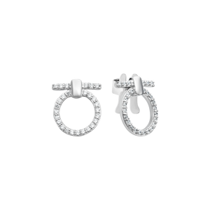 Bông tai Bạc đính đá STYLE By PNJ XM00W000073