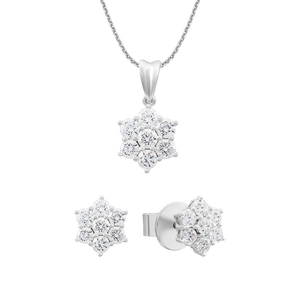 Bộ trang sức Vàng trắng PNJ 60201-60086