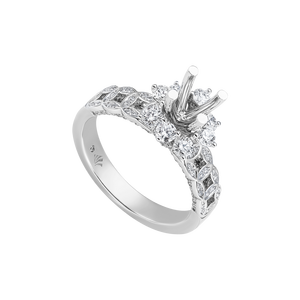 Nhẫn Kim cương Vàng Trắng 18K PNJ 00DDW063976