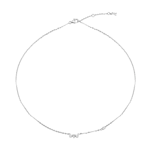 Dây cổ Vàng Trắng 10K Đính đá ECZ STYLE By PNJ XMXMW000529