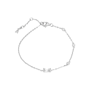 Lắc tay Vàng Trắng 10K Đính đá ECZ STYLE By PNJ XMXMW000682