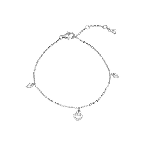 Lắc tay Vàng Trắng 10K Đính đá ECZ STYLE By PNJ XMXMW000686