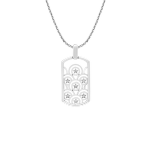 Mặt dây chuyền nam Kim cương Vàng trắng 14K Marvel | PNJ Marvel Captain America DD00W000723