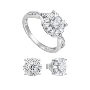 Bộ trang sức Vàng trắng PNJ 03131-05972